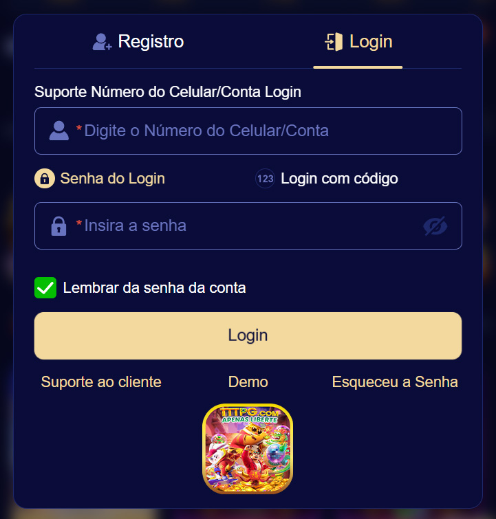 Login seguro na tttpg.com